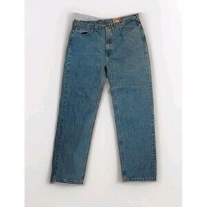 Carhartt Relaxed Fit Straight Leg Denim Blue Jeans Mens 44 X 38 B460-LVB NEW